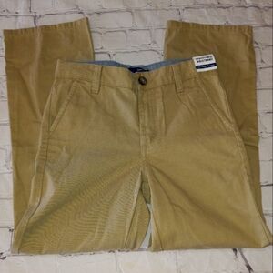 NWT Boys 10 Basic Editions Tan Khaki Pants w/adjustable button waist